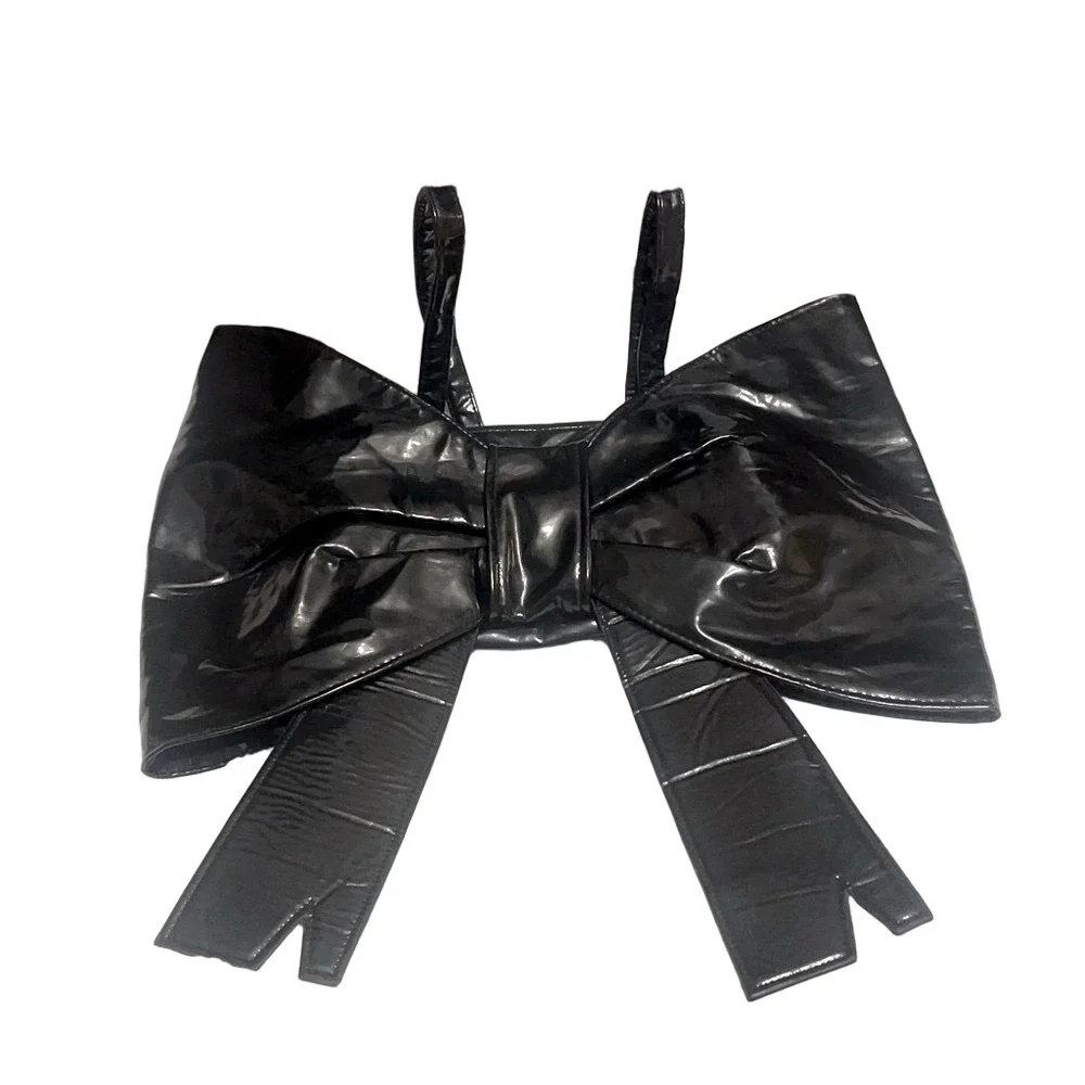 Fortnite black patent Cuddle Team Oversize Bow Backpack 23